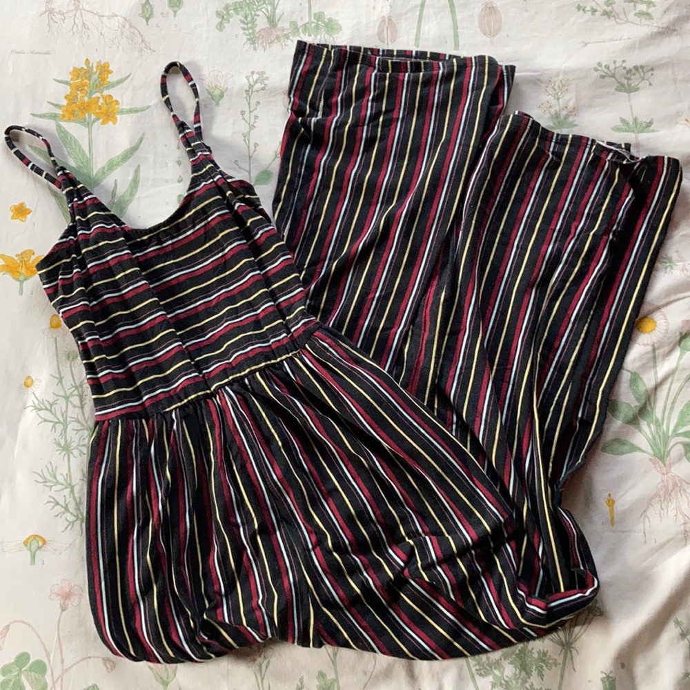 Striped Jersey jumpsuit